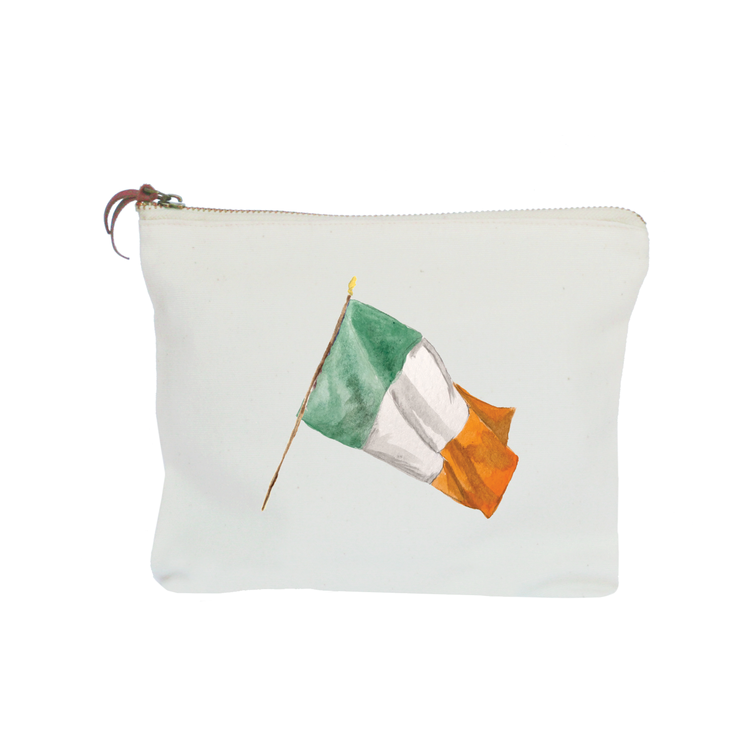 ireland flag zipper pouch