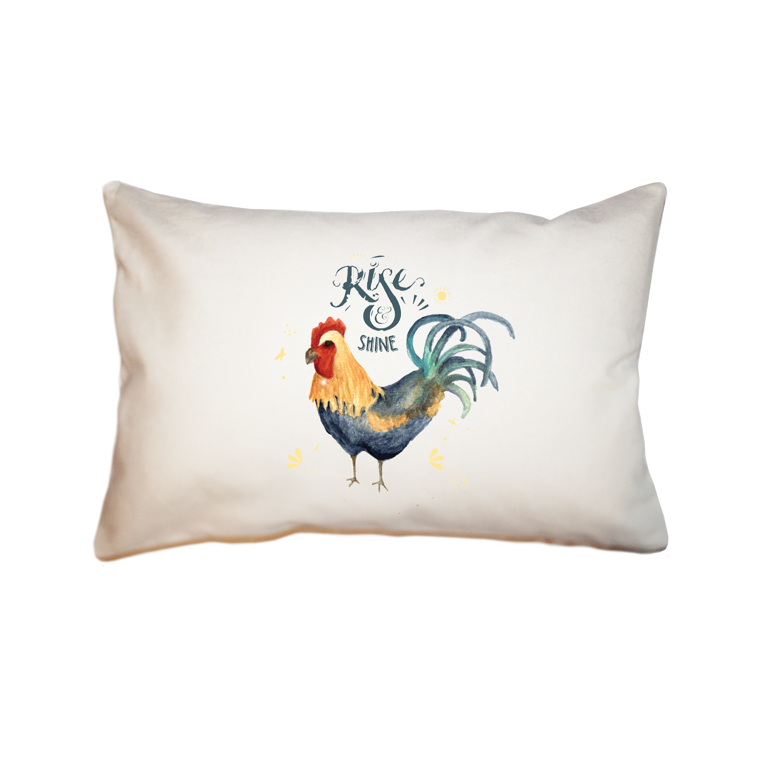 rise and shine large rectangle pillow