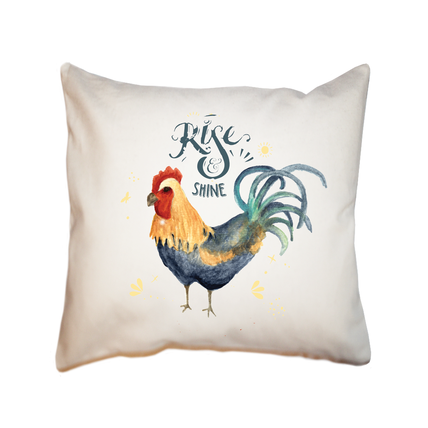 rise and shine square pillow