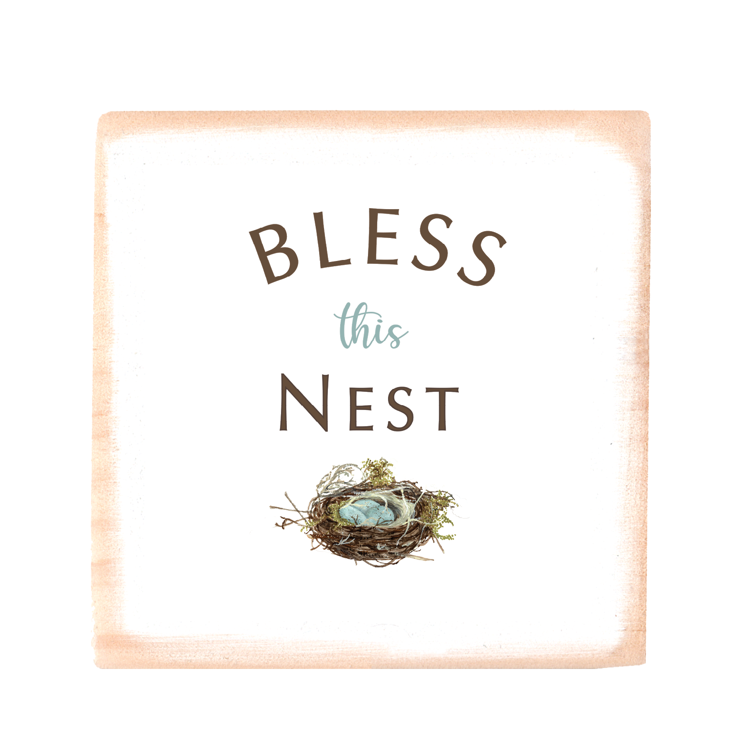 bless this nest square block