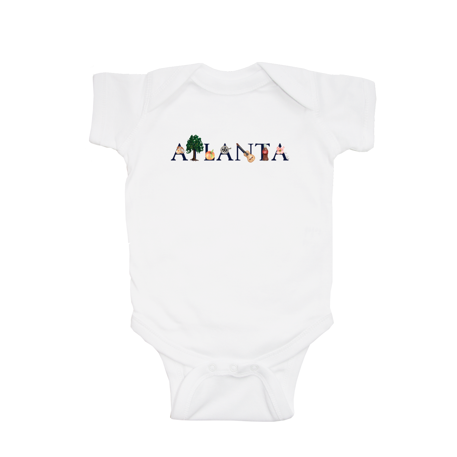 atlanta baby snap up short sleeve
