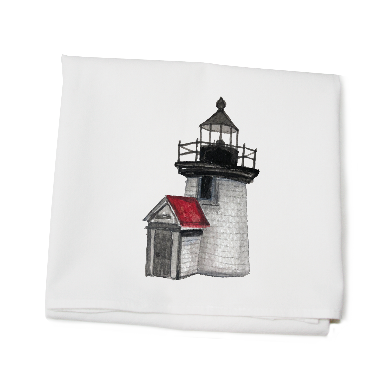 brant point lighthouse flour sack towel