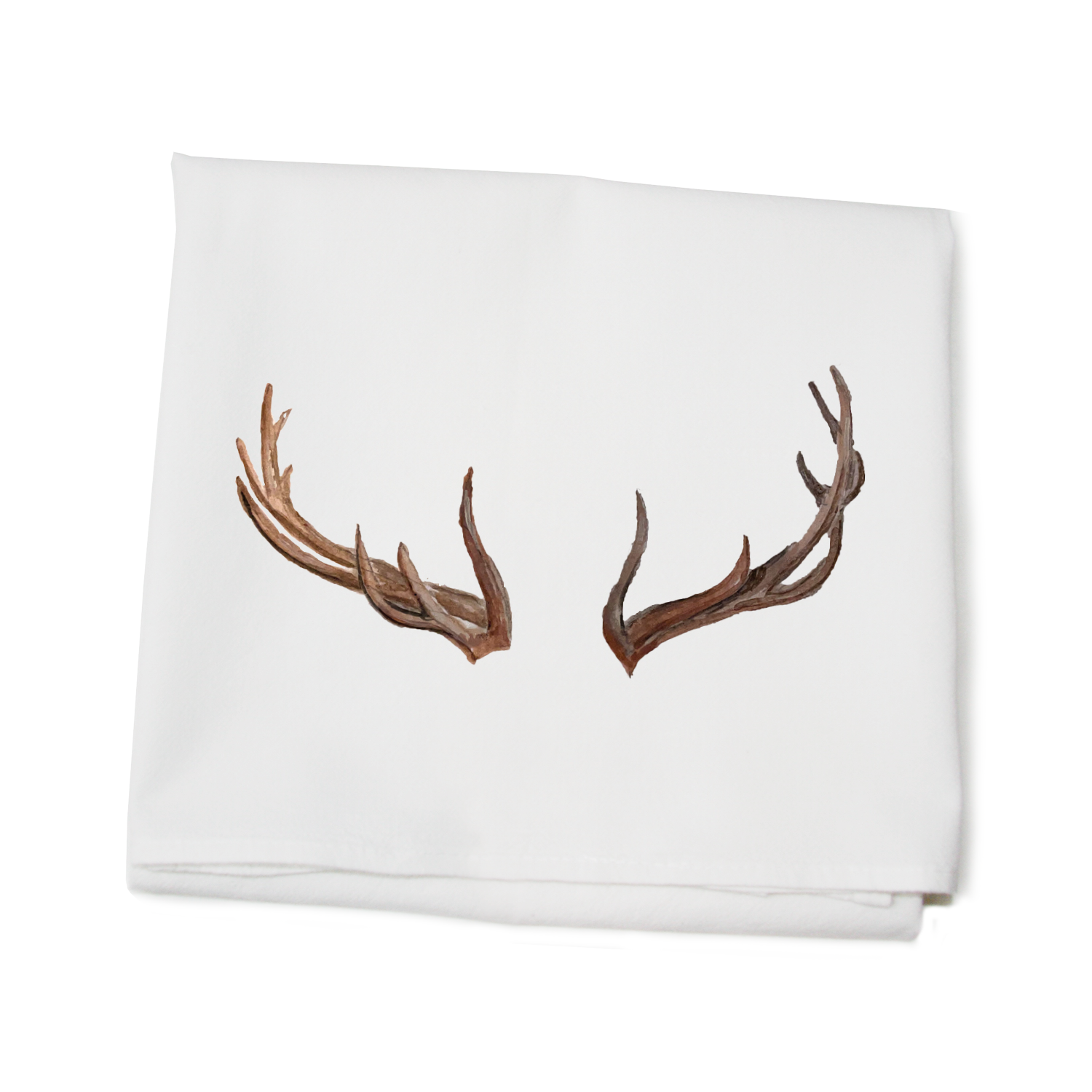 elk antlers flour sack towel