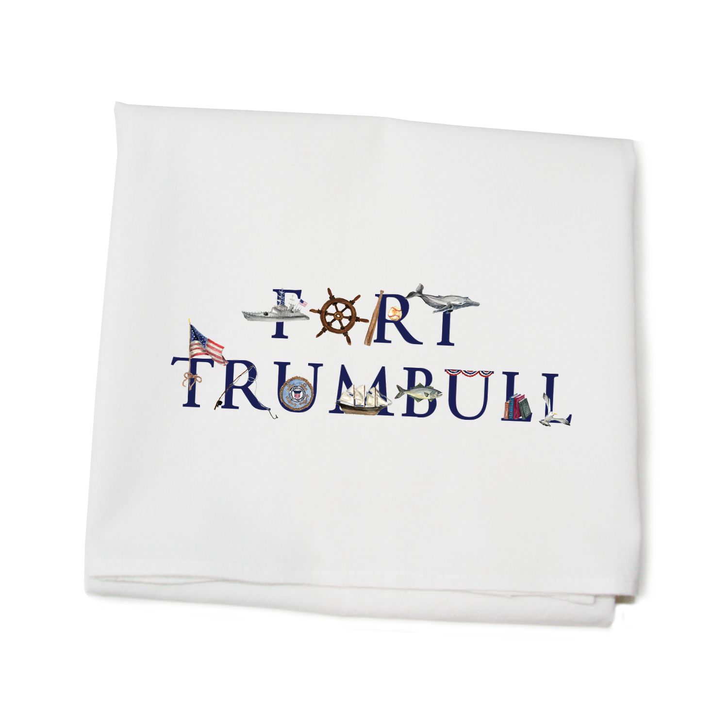fort trumbull flour sack towel