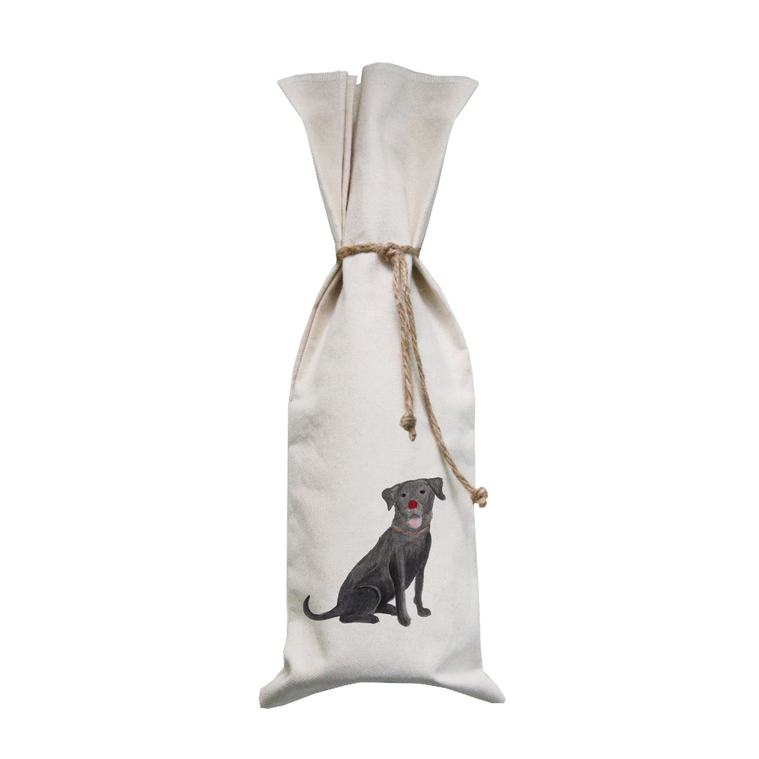 red nosed lab wine bag