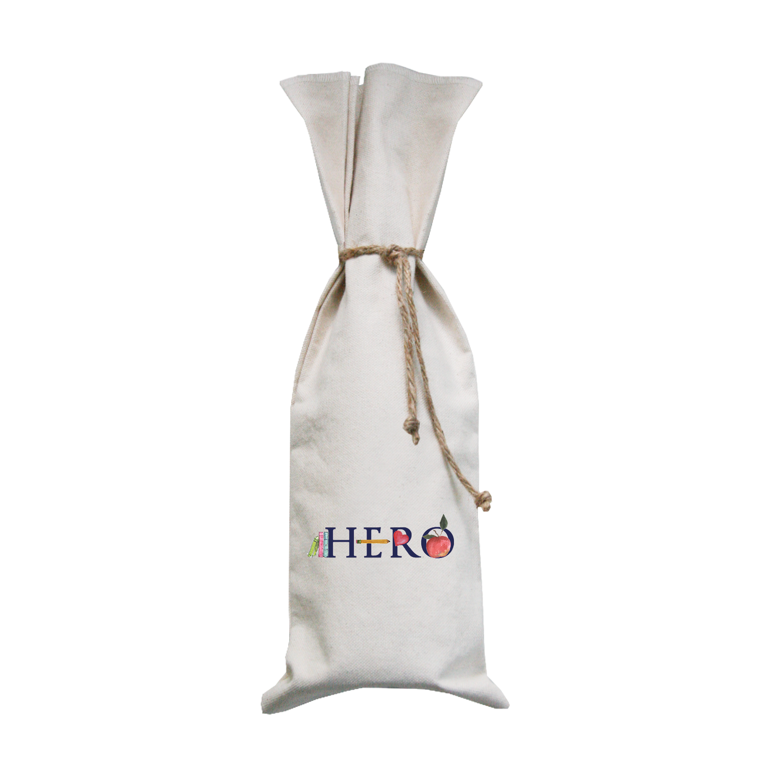 hero teacher wine bag