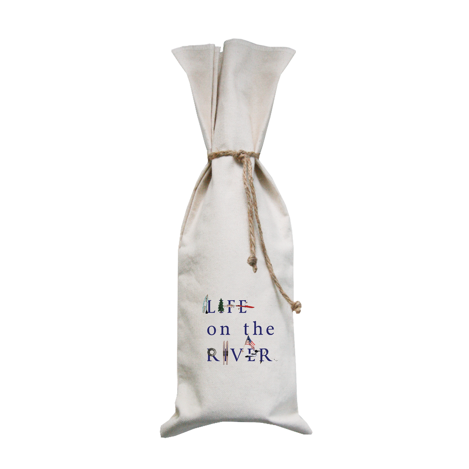 life on the river wine bag