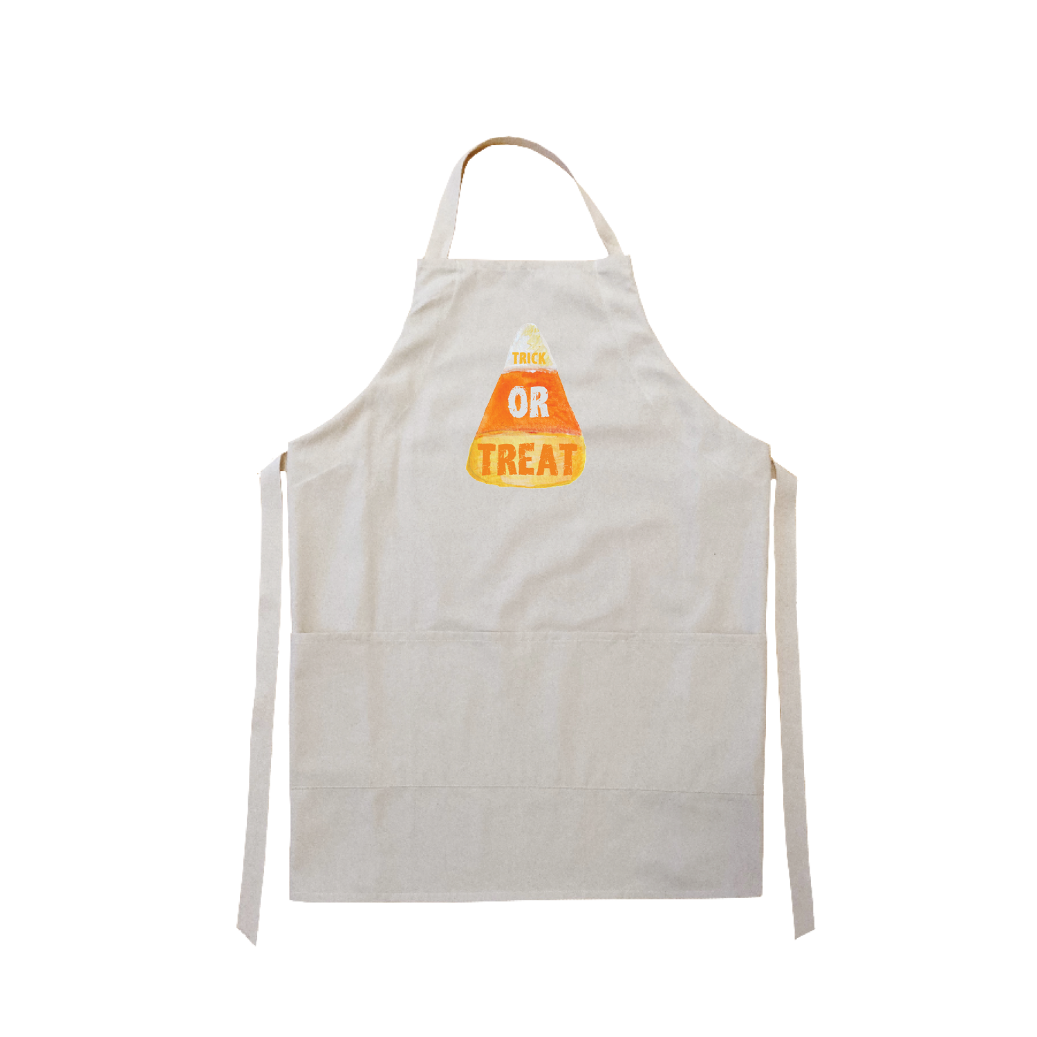 candy corn trick or treat apron