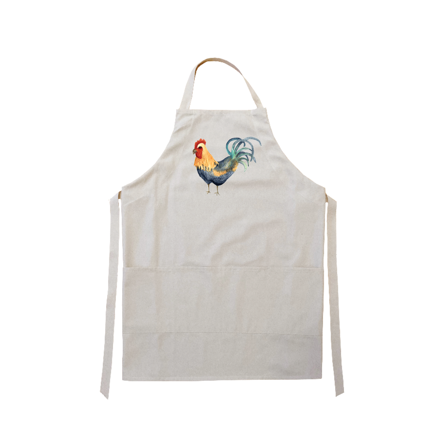 blue rooster apron
