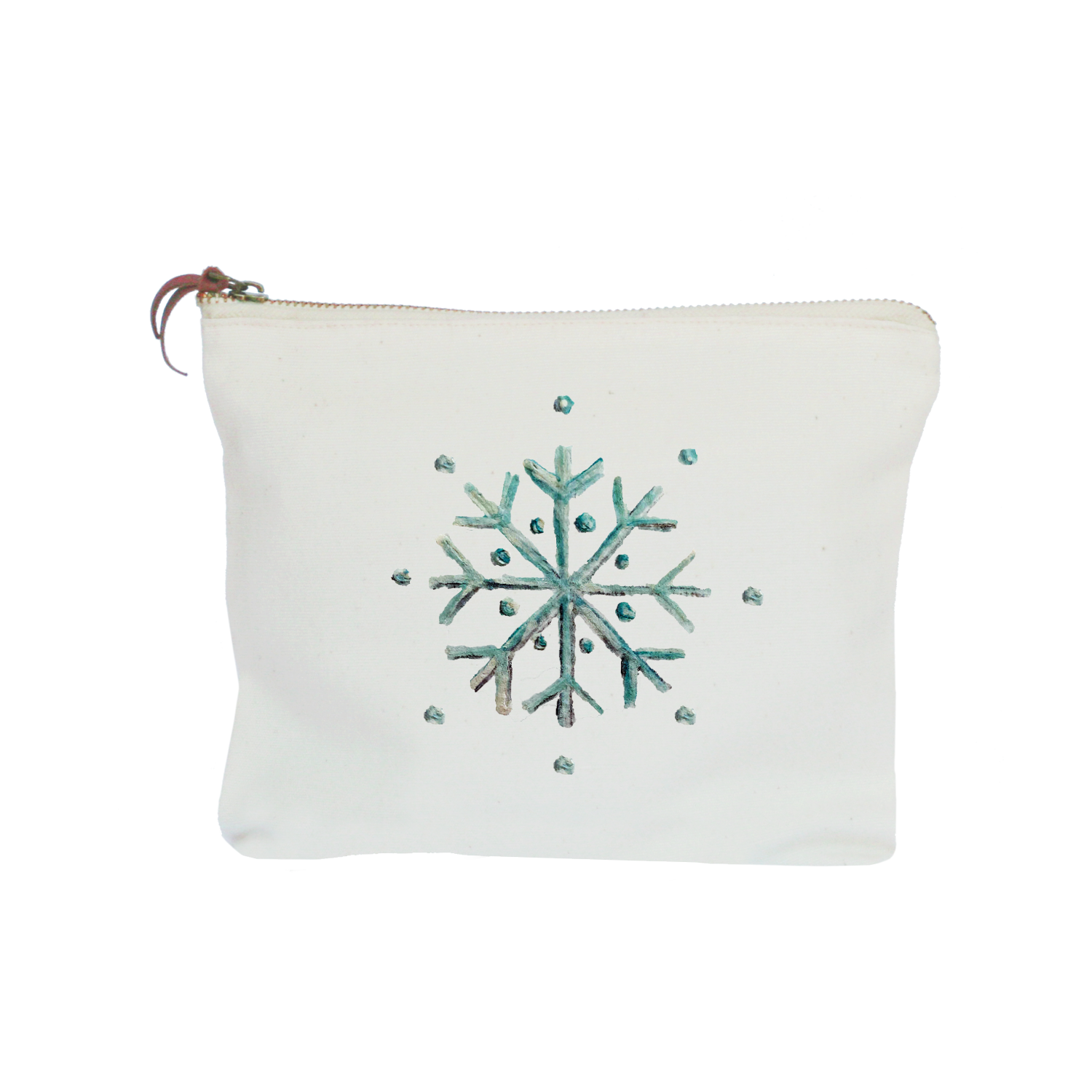 snowflake zipper pouch