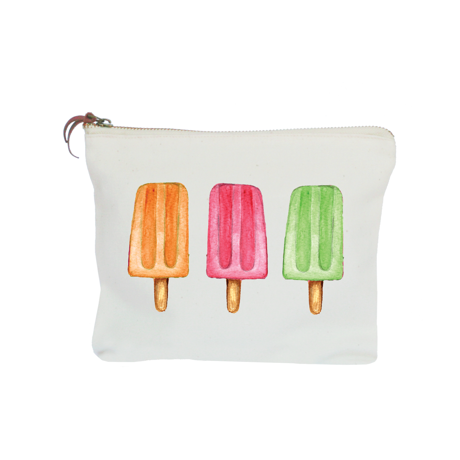 three popsicles zipper pouch