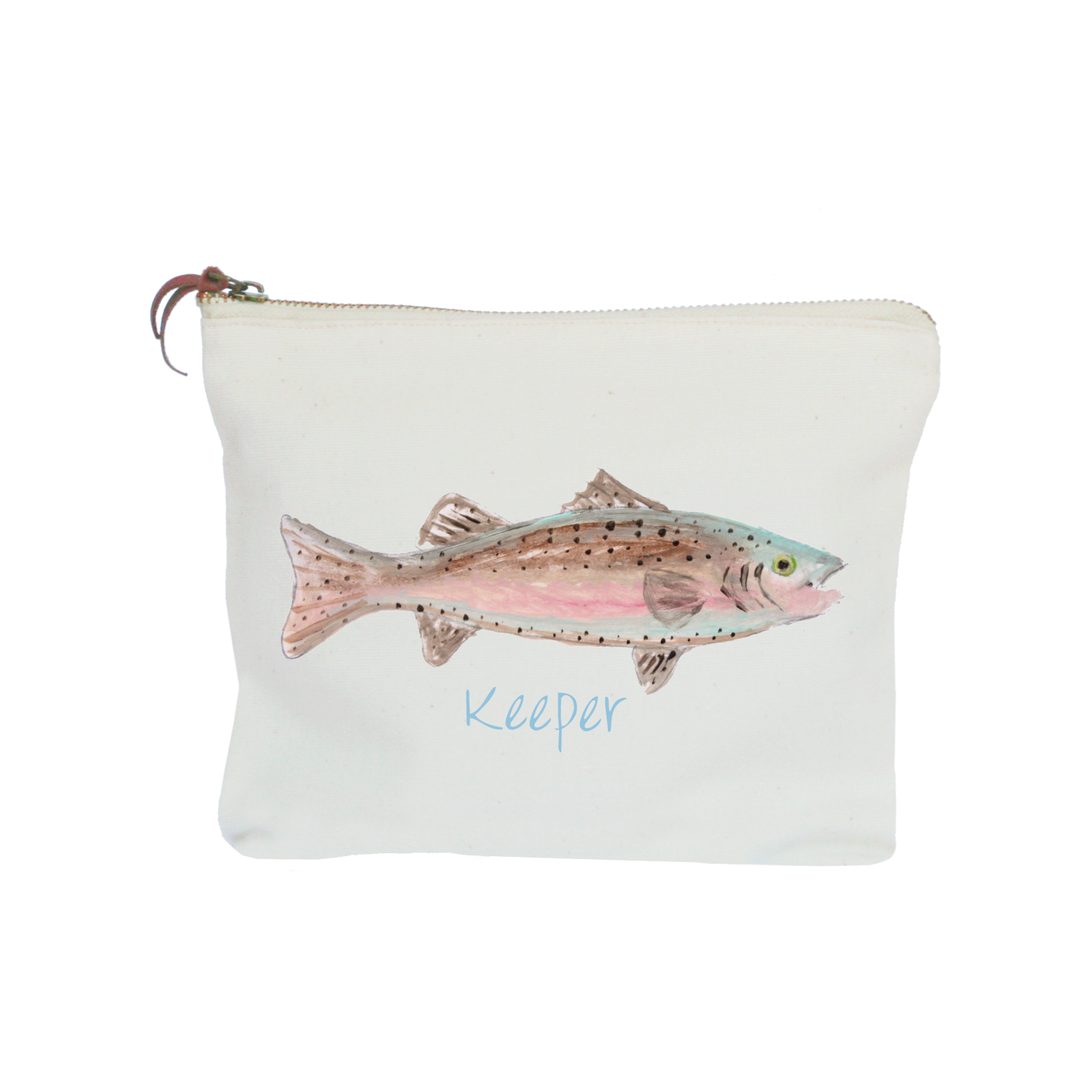 keeper fish zipper pouch