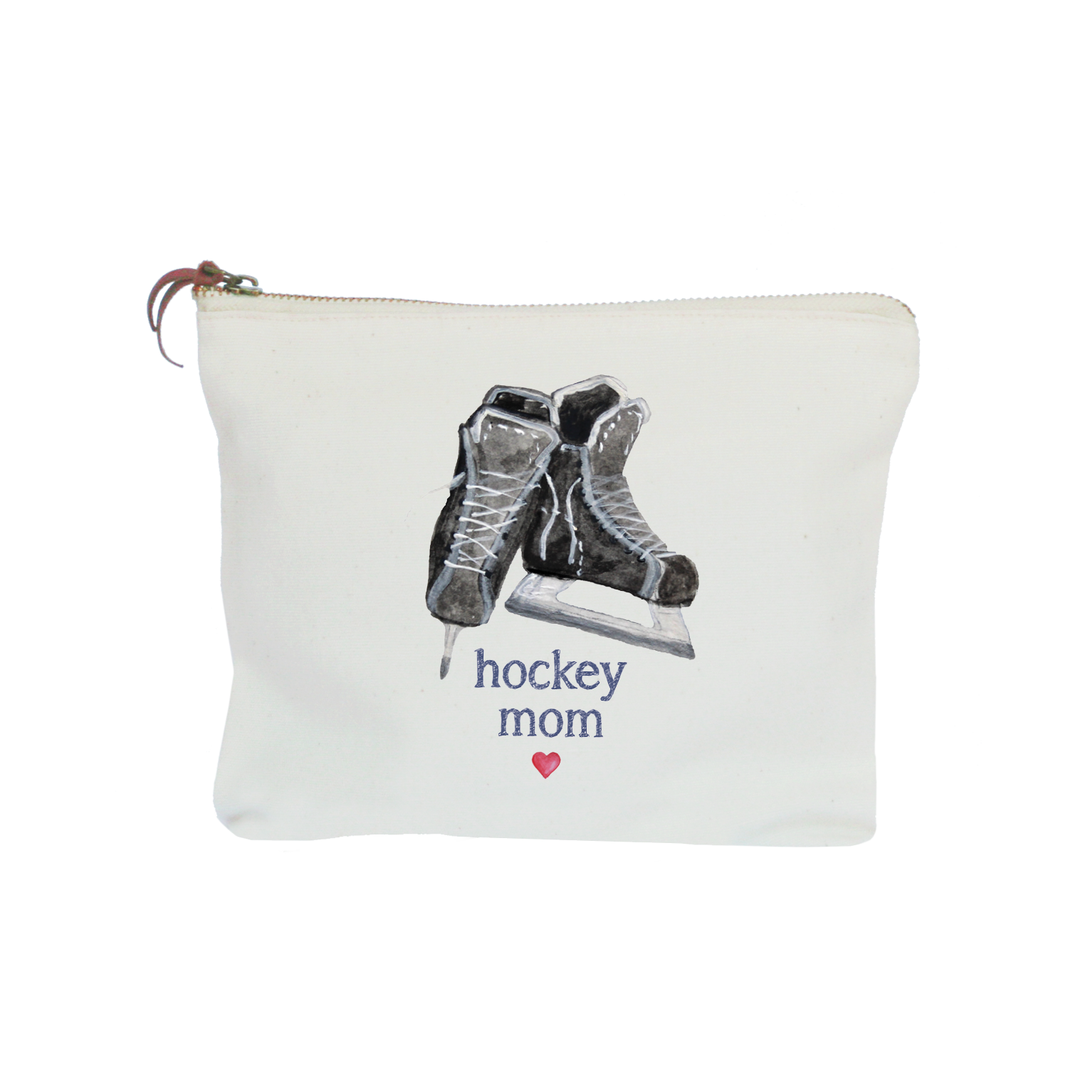 hockey mom zipper pouch