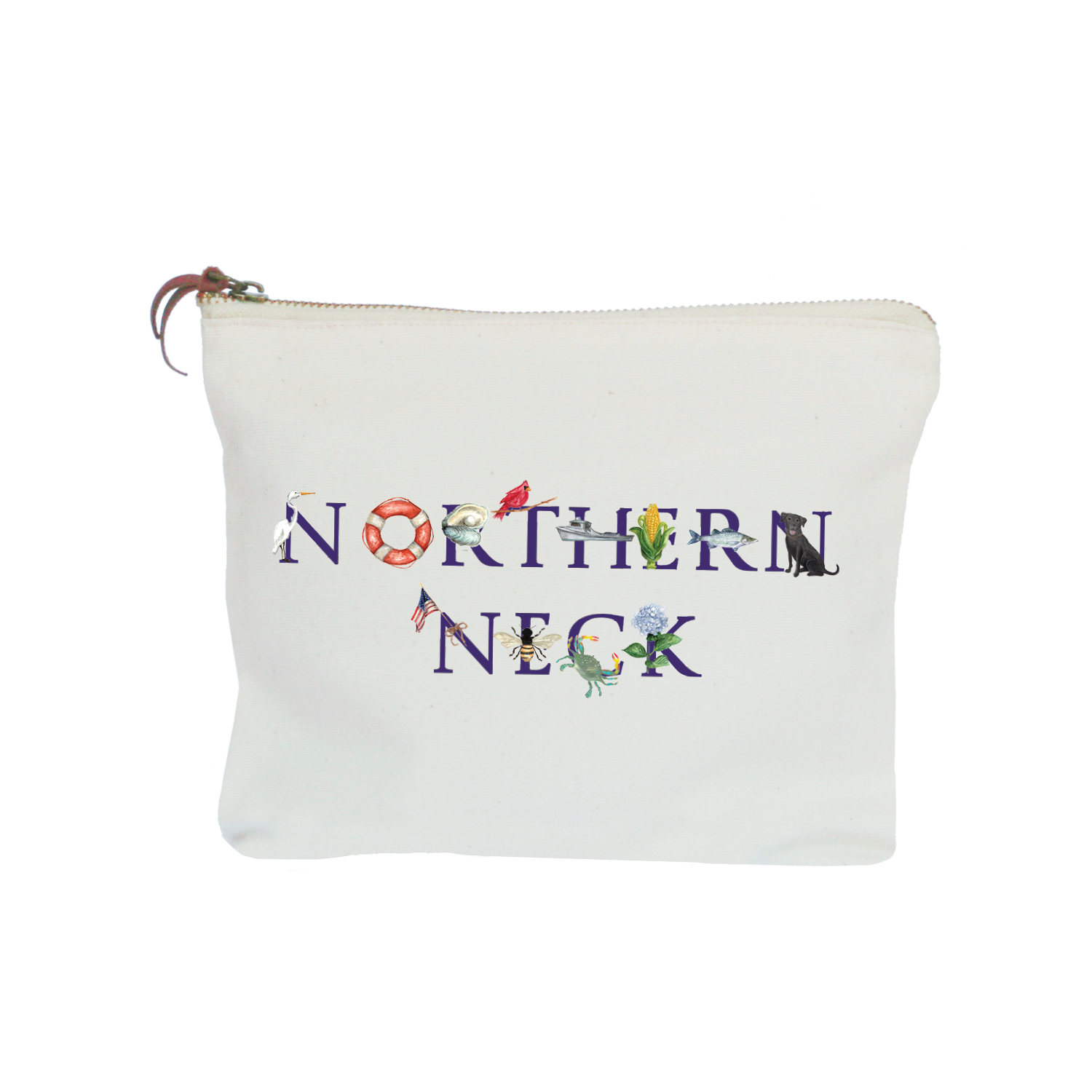 northern neck zipper pouch