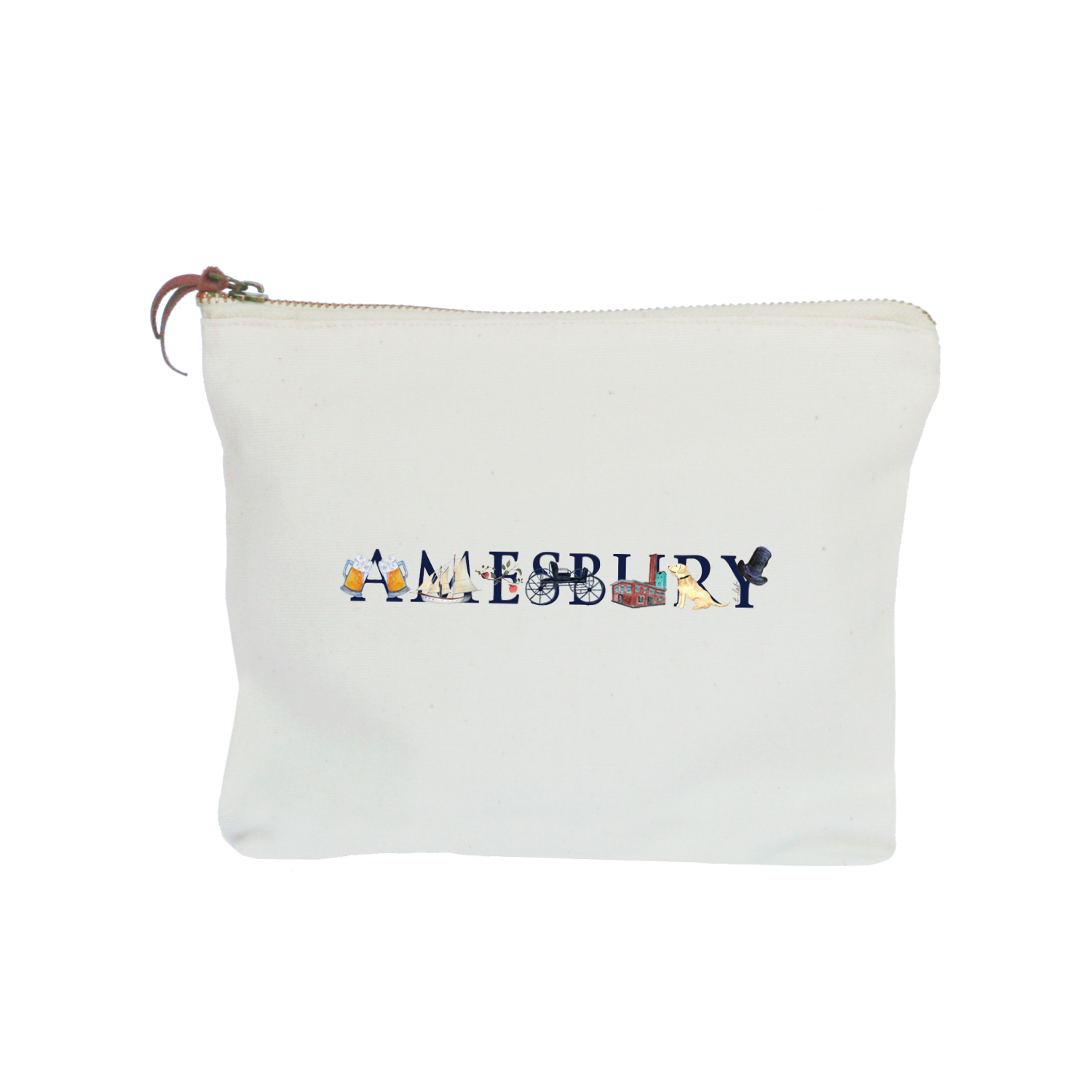 amesbury zipper pouch