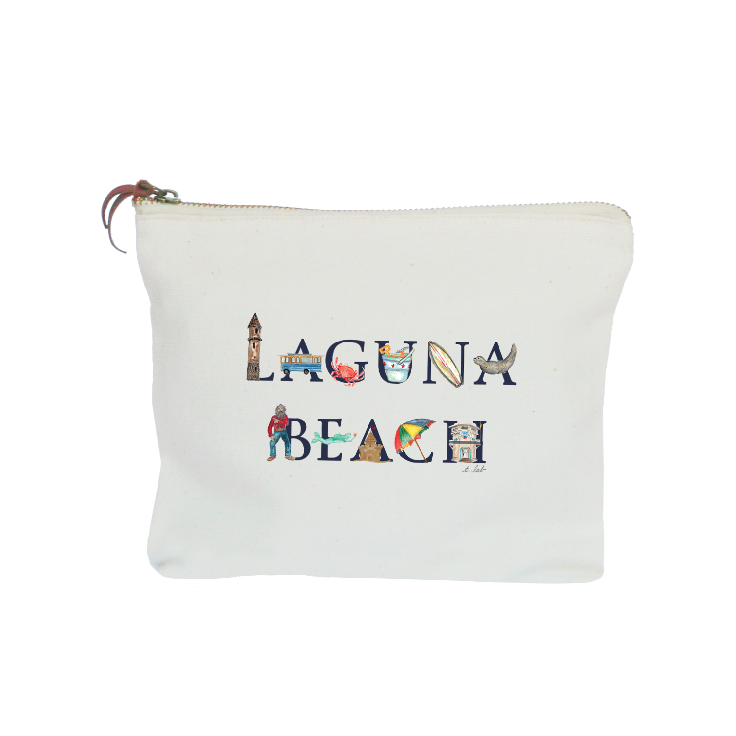 laguna beach zipper pouch