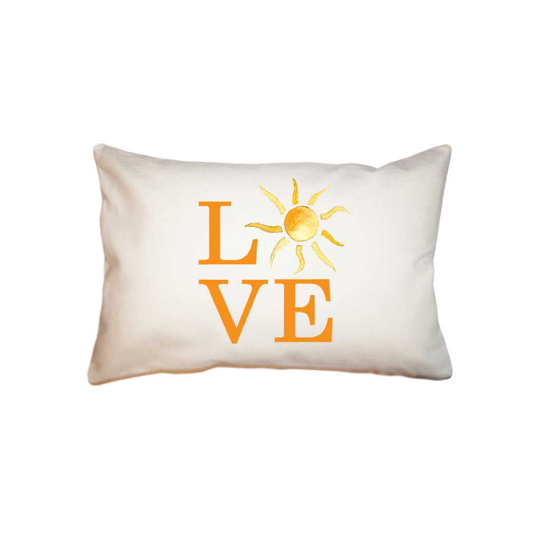 love sun  small accent pillow