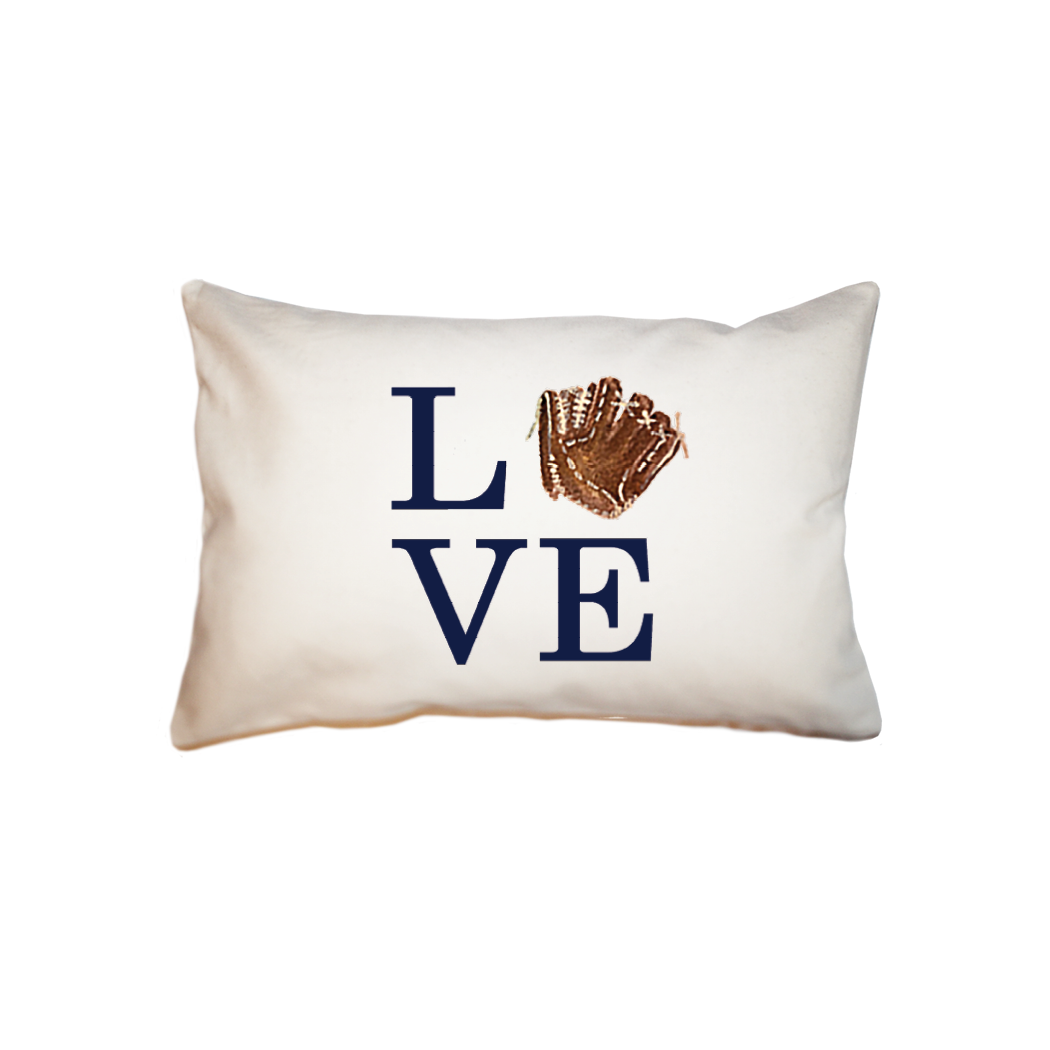 love baseball glove small accent pillow