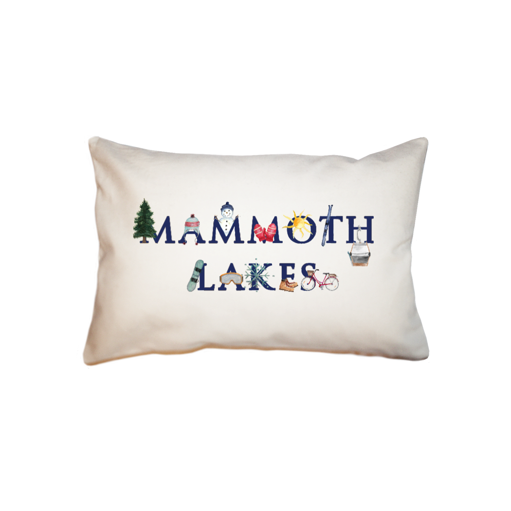 mammoth lakes  small accent pillow