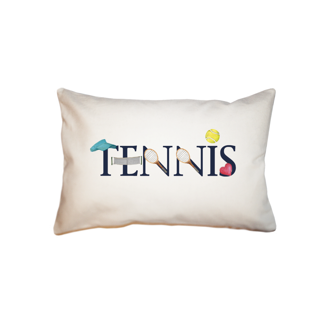 tennis illu-stated small accent pillow