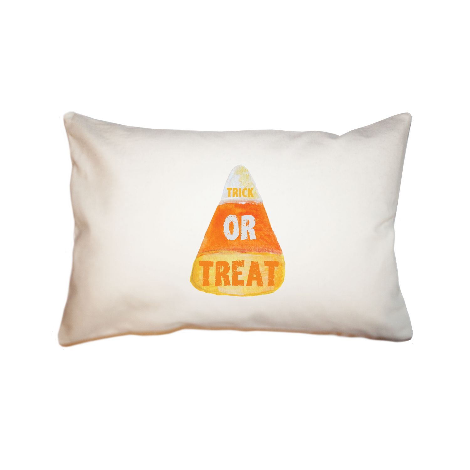 candy corn trick or treat large rectangle pillow