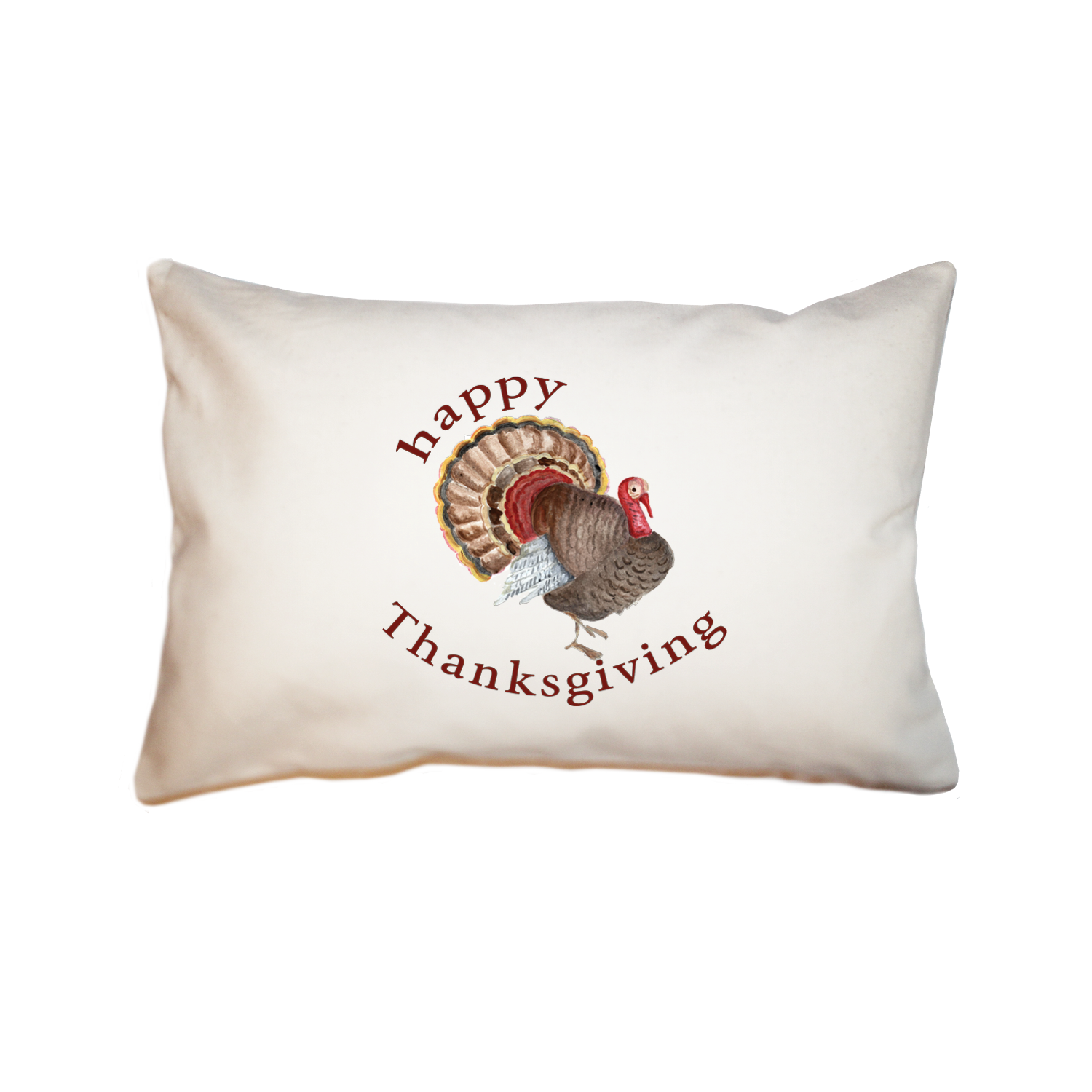 happy thanksgiving large rectangle pillow