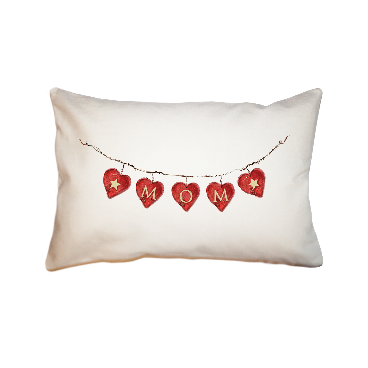 hearts on wire mom large rectangle pillow