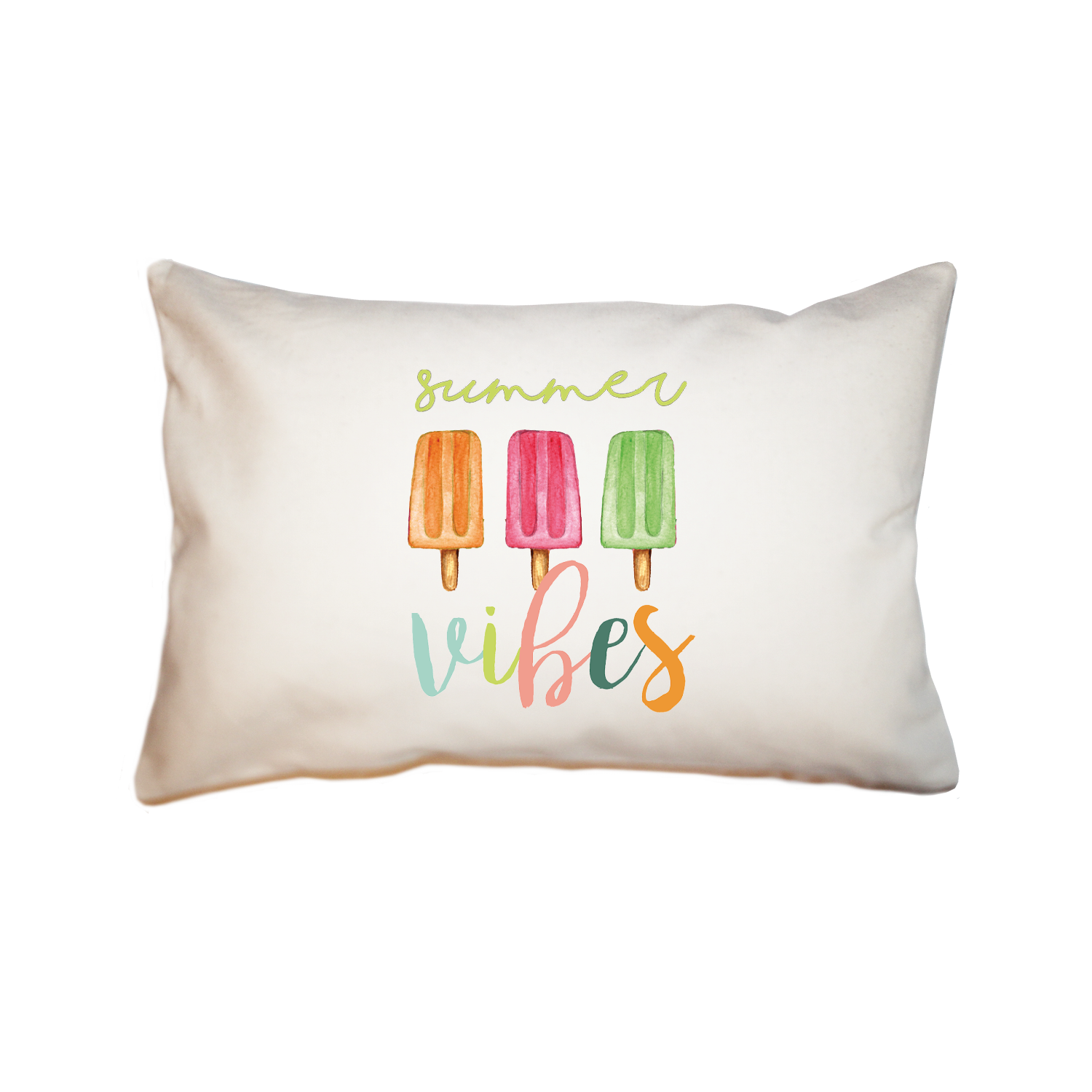 summer vibes large rectangle pillow