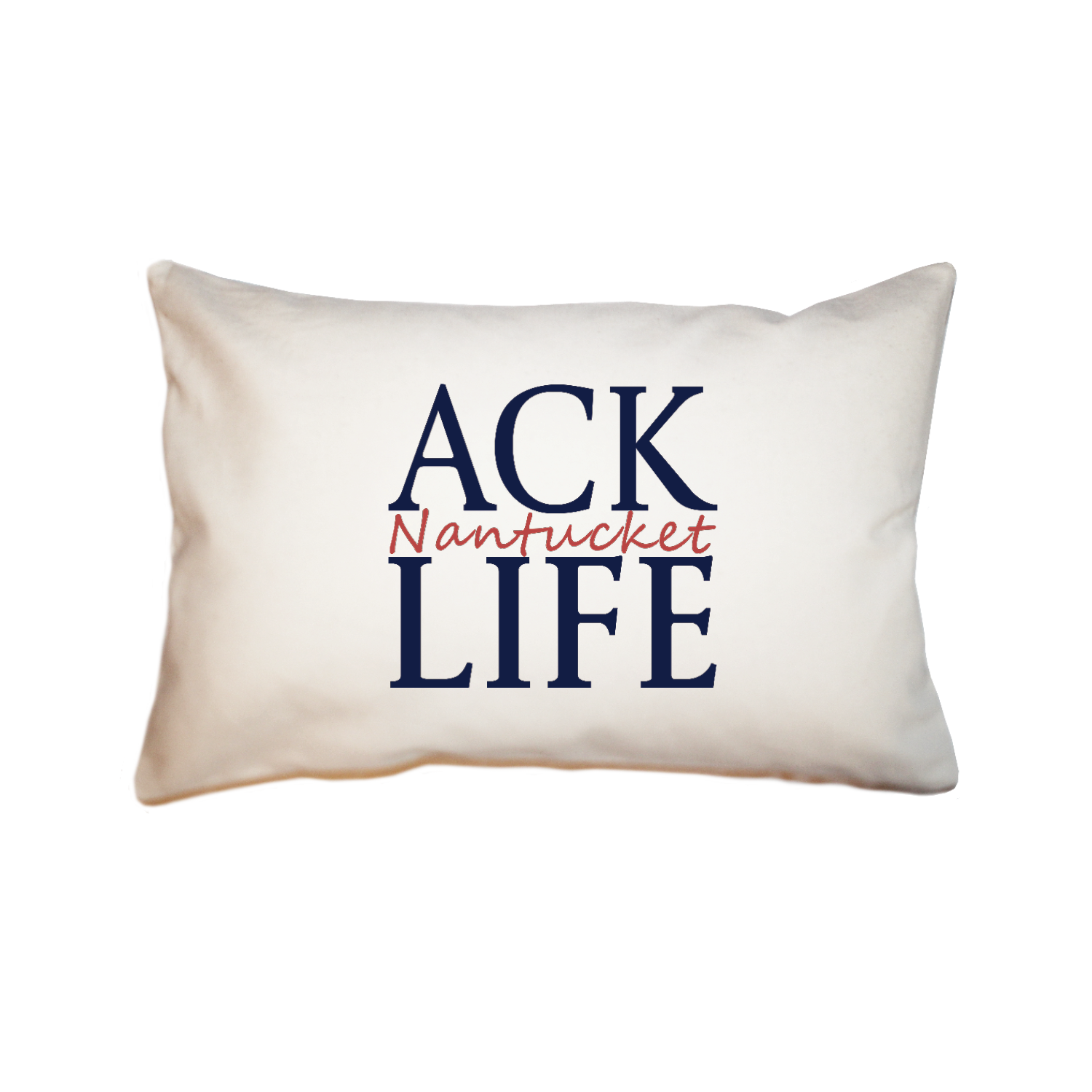 ACK Life Nantucket in nantucket red large rectangle pillow