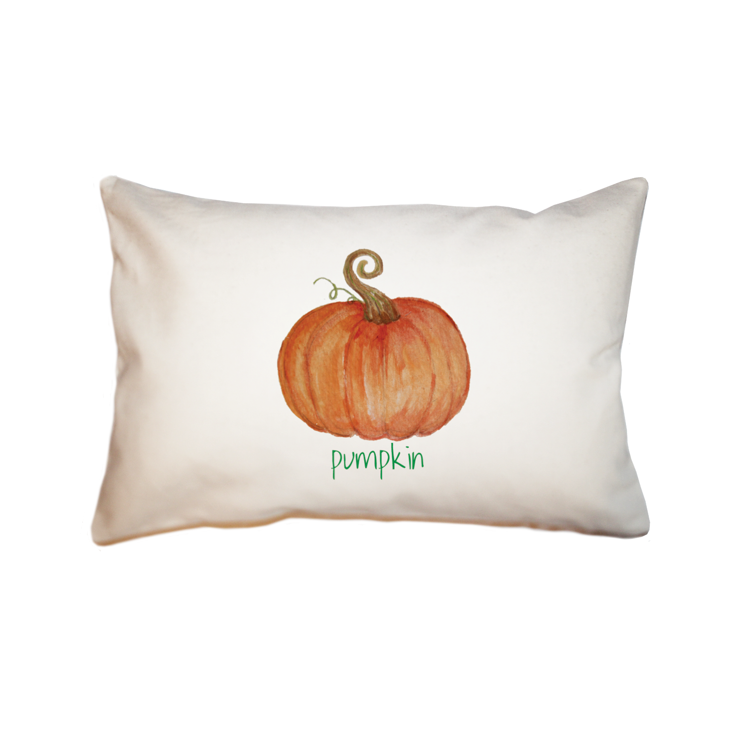 Pumpkin with pumpkin text large rectangle pillow