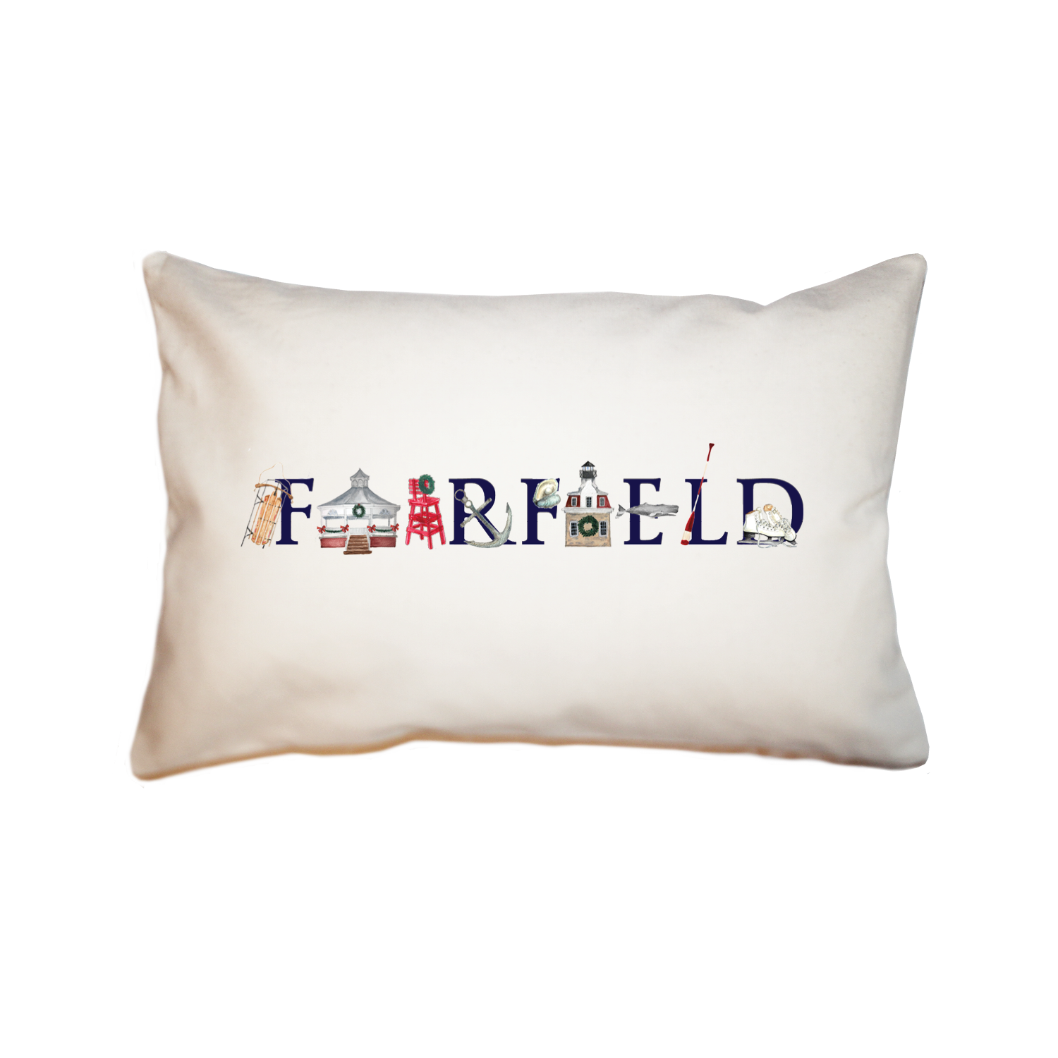 fairfield ct holiday large rectangle pillow