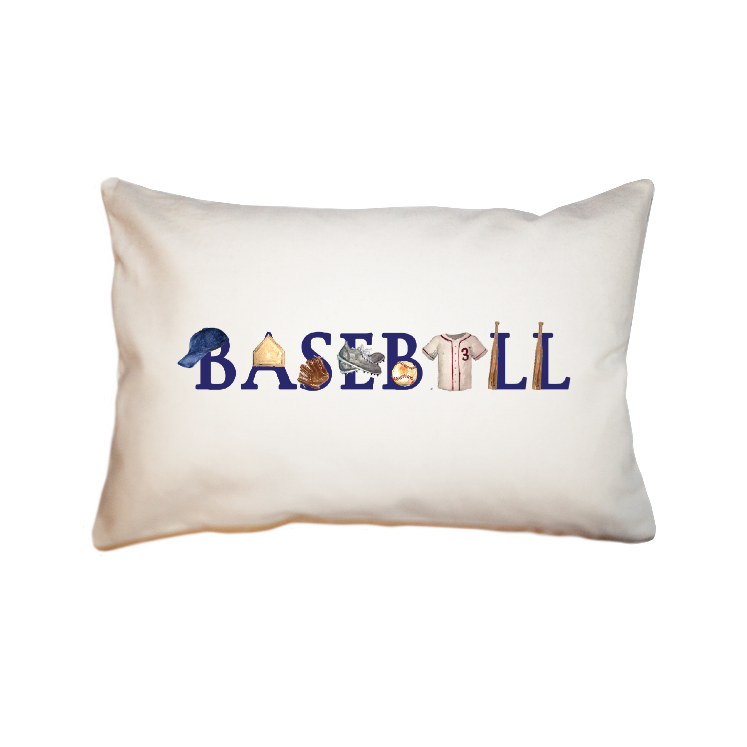baseball large rectangle pillow