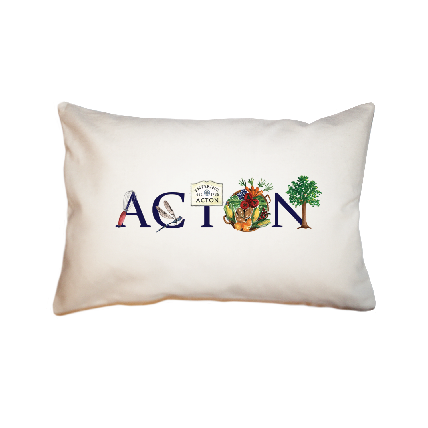 acton large rectangle pillow