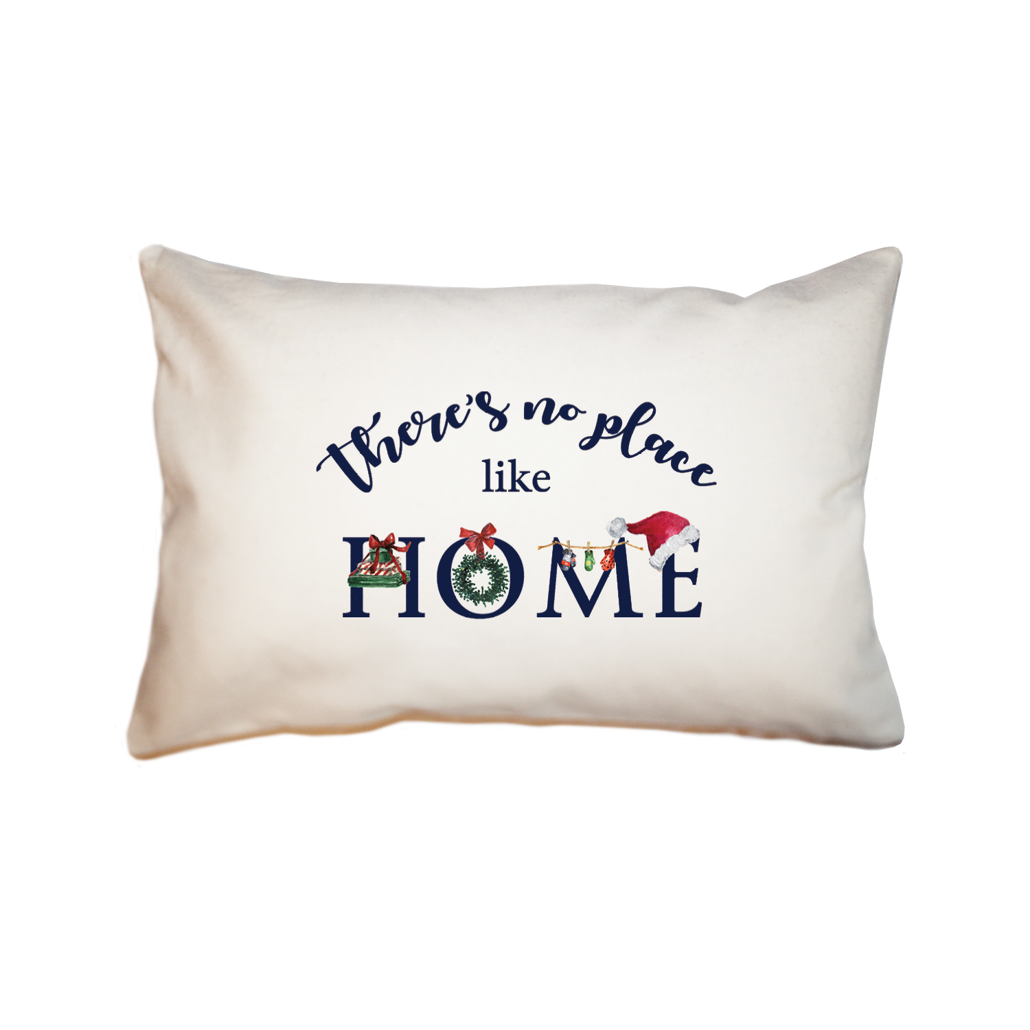 no place like home christmas large rectangle pillow