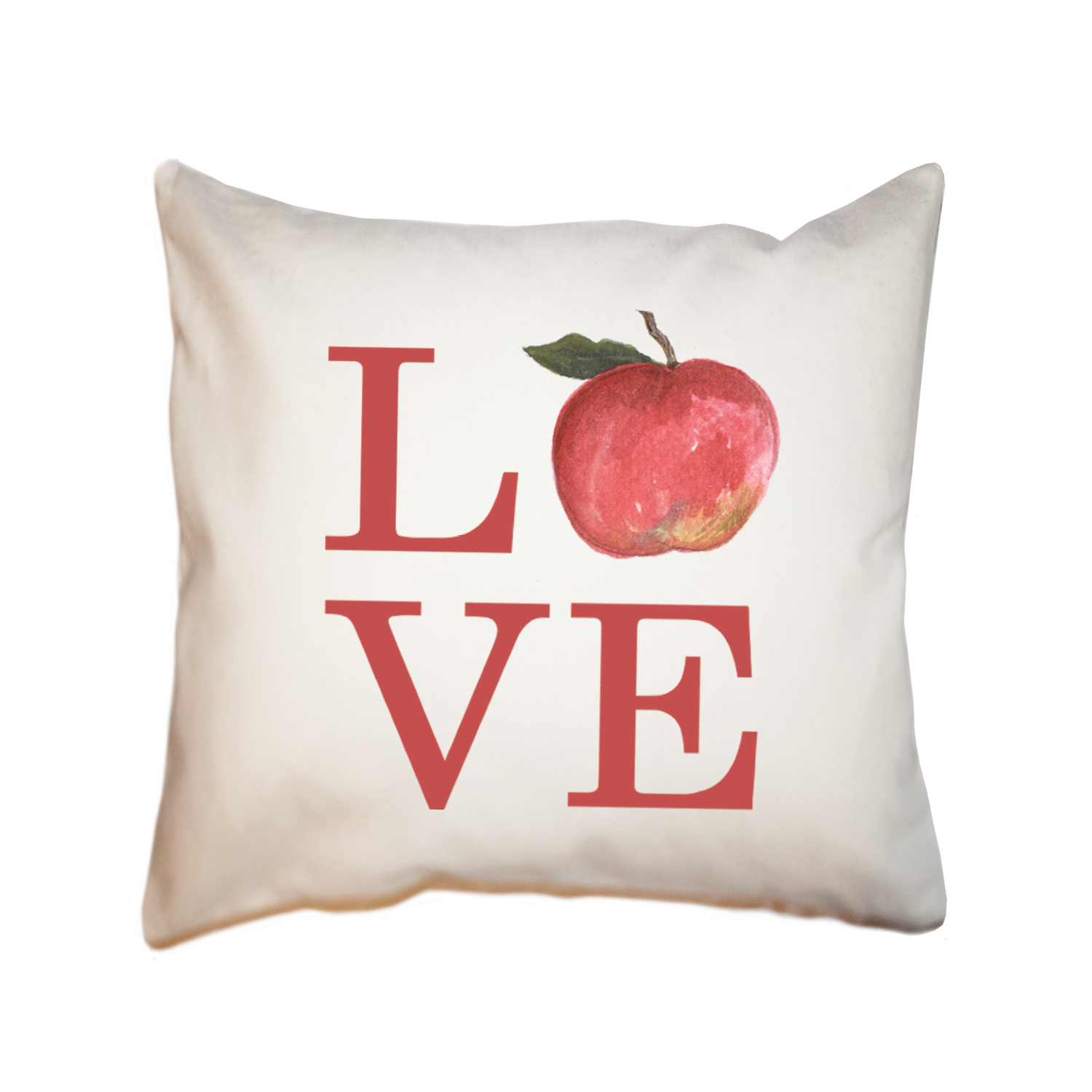 love apple square pillow