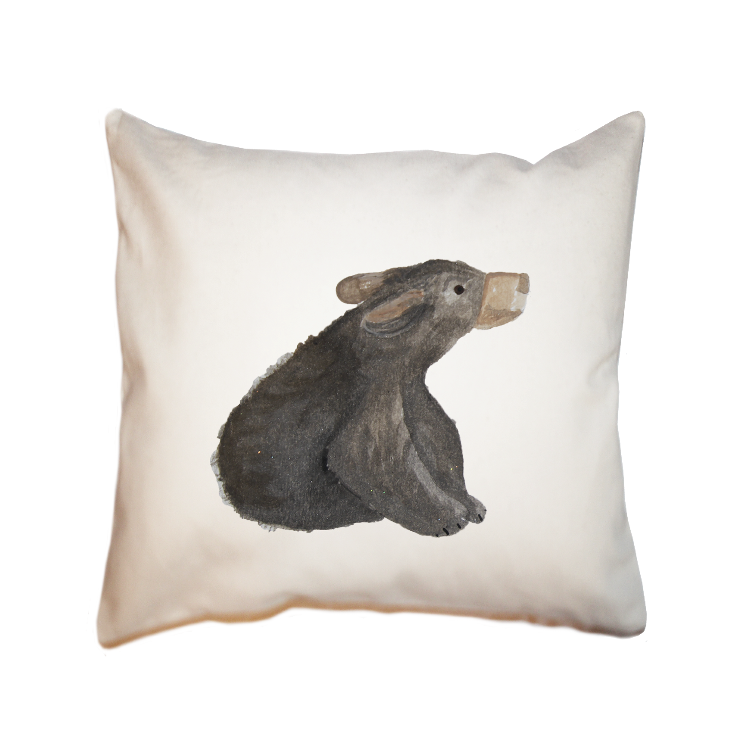 baby bear square pillow