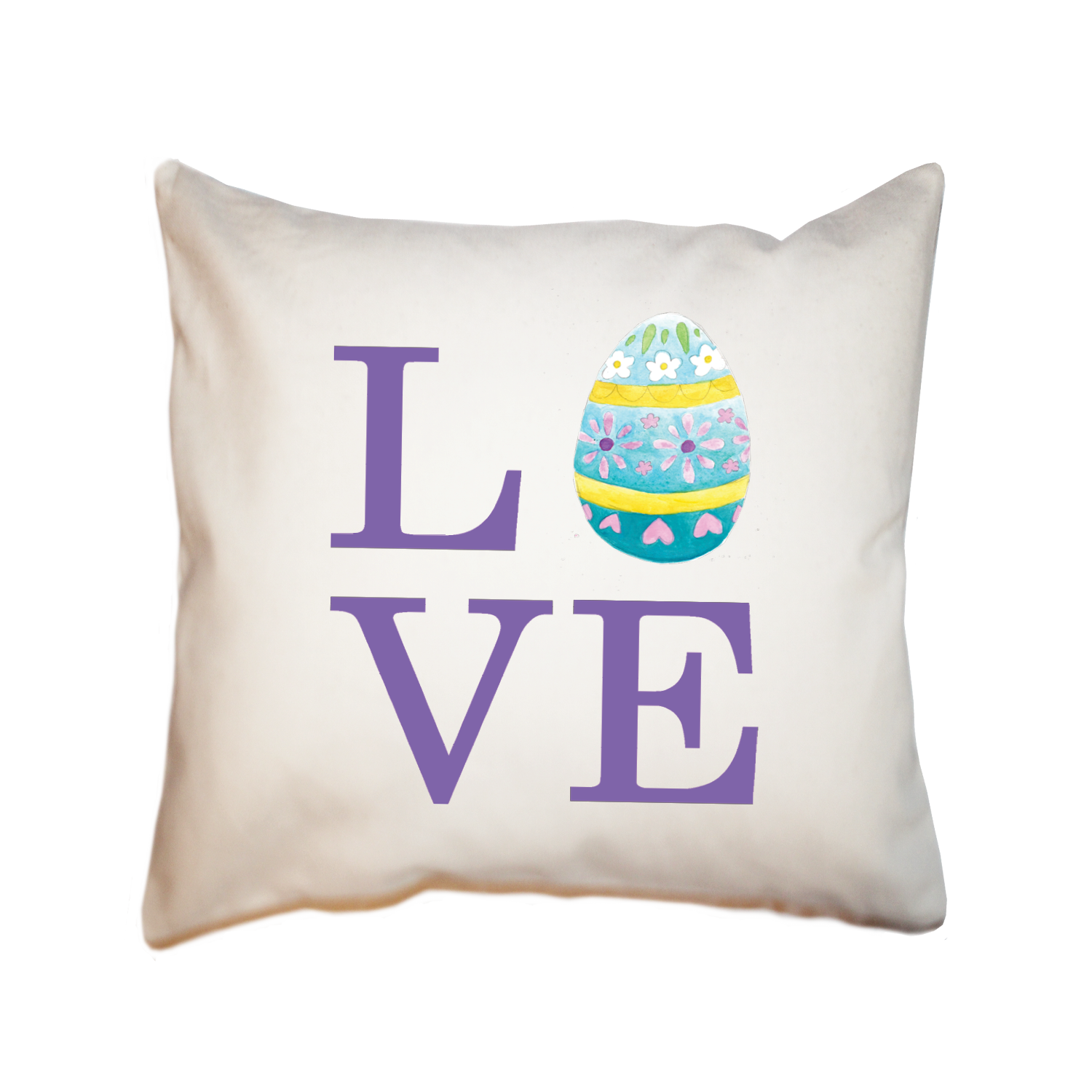 love easter square pillow