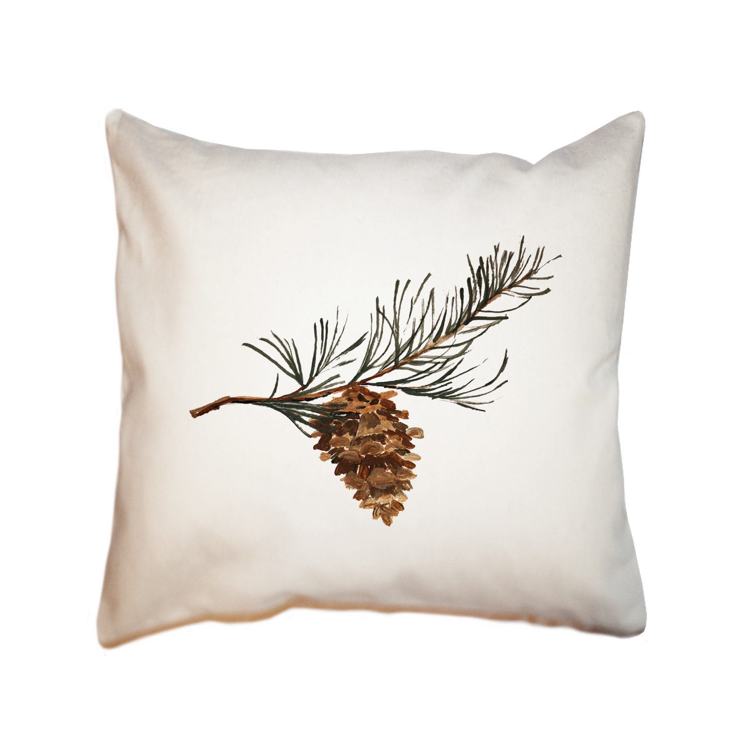 pinecone square pillow