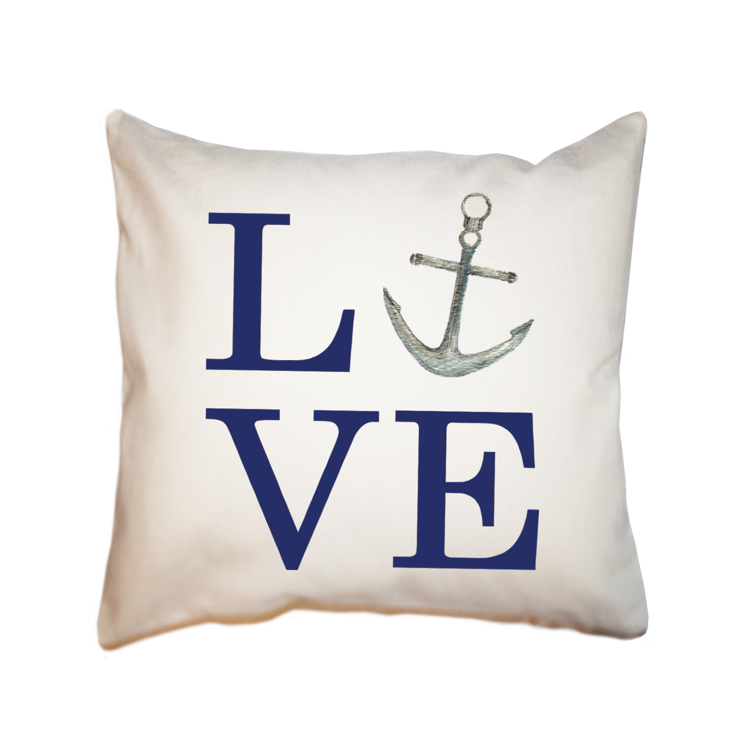 love anchor square pillow