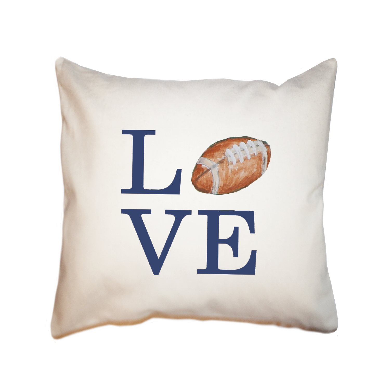 love football square pillow
