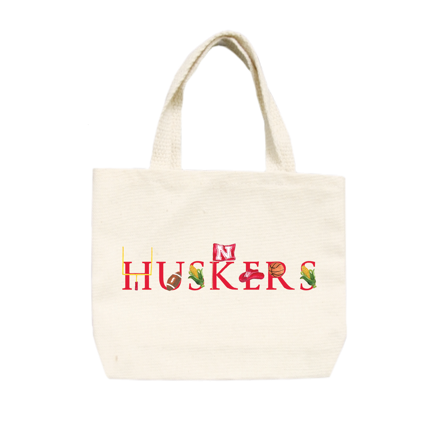 huskers small tote