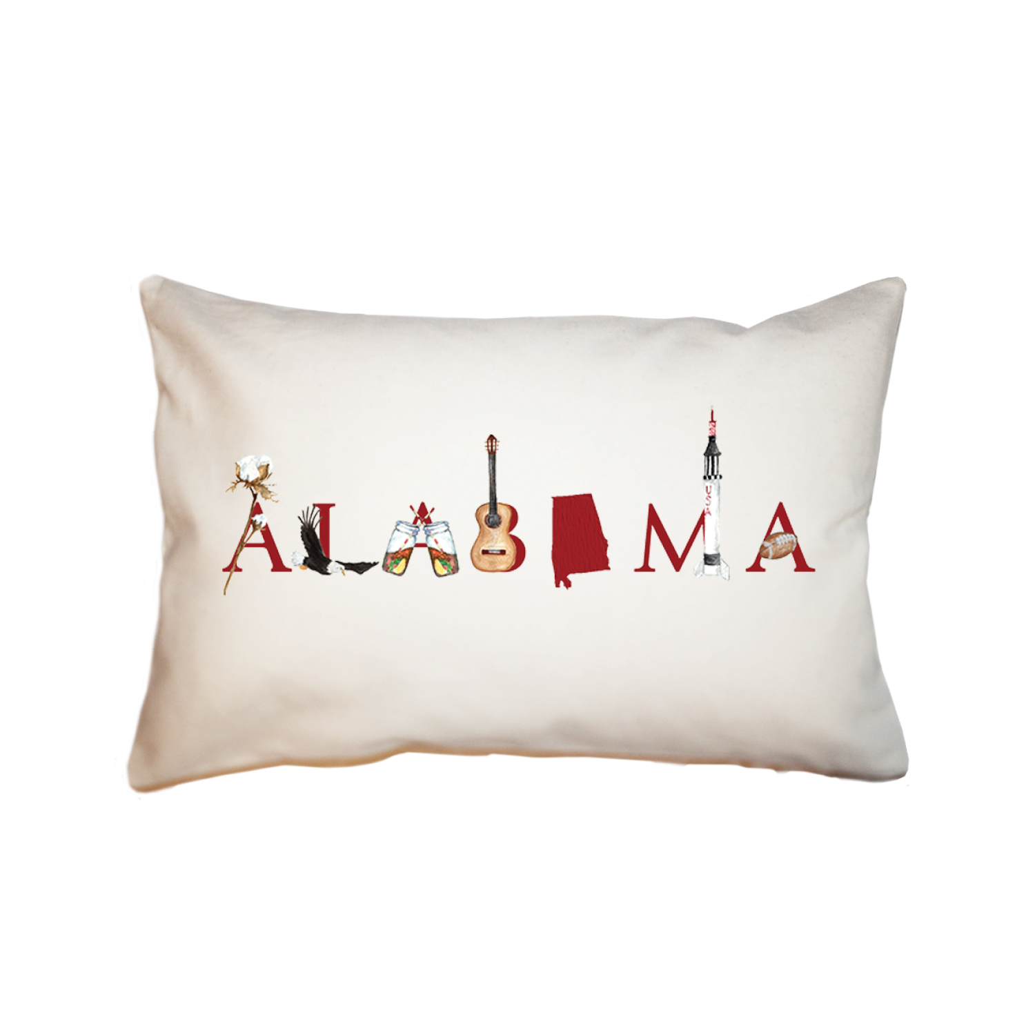 Alabama large rectangle pillow