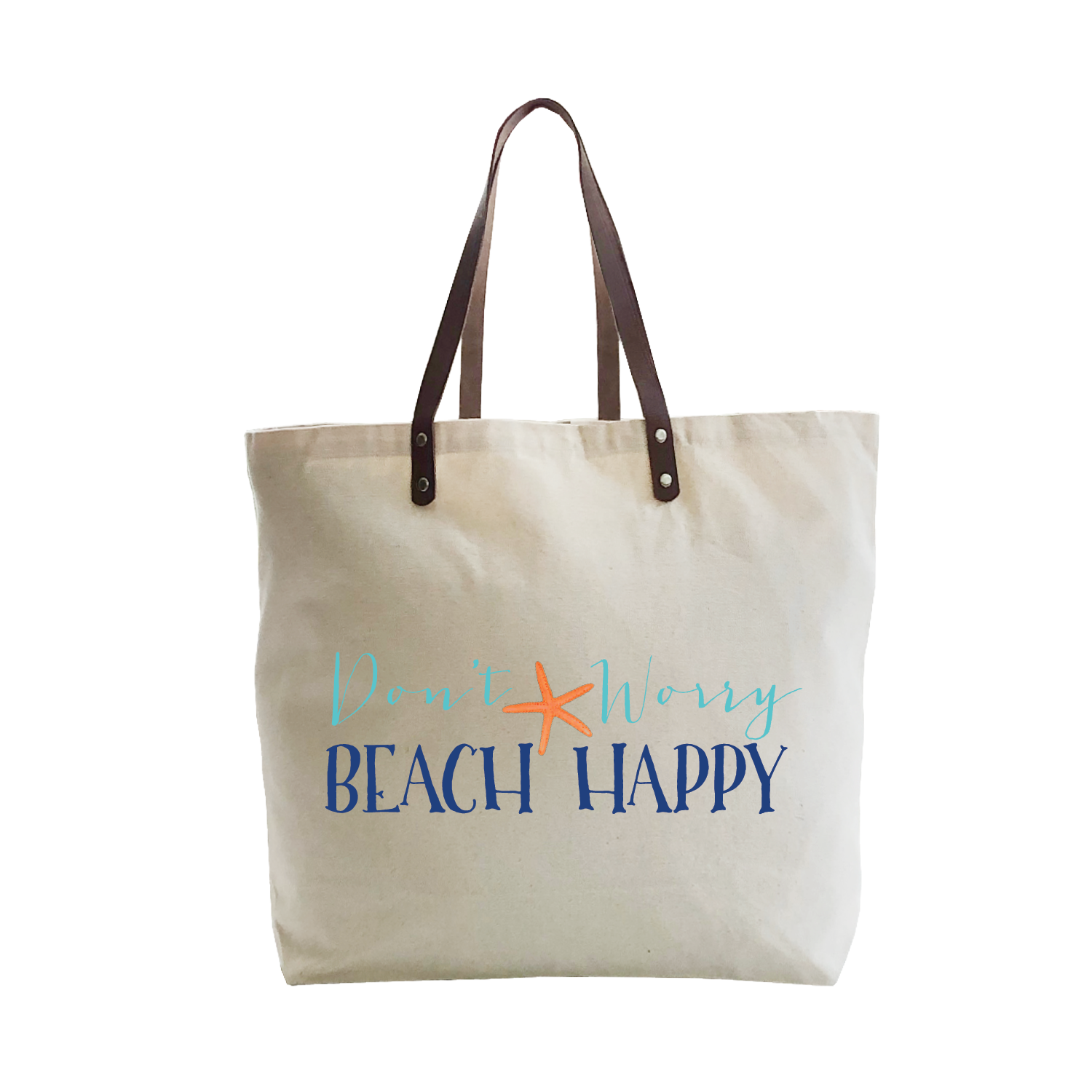 don't worry beach large tote