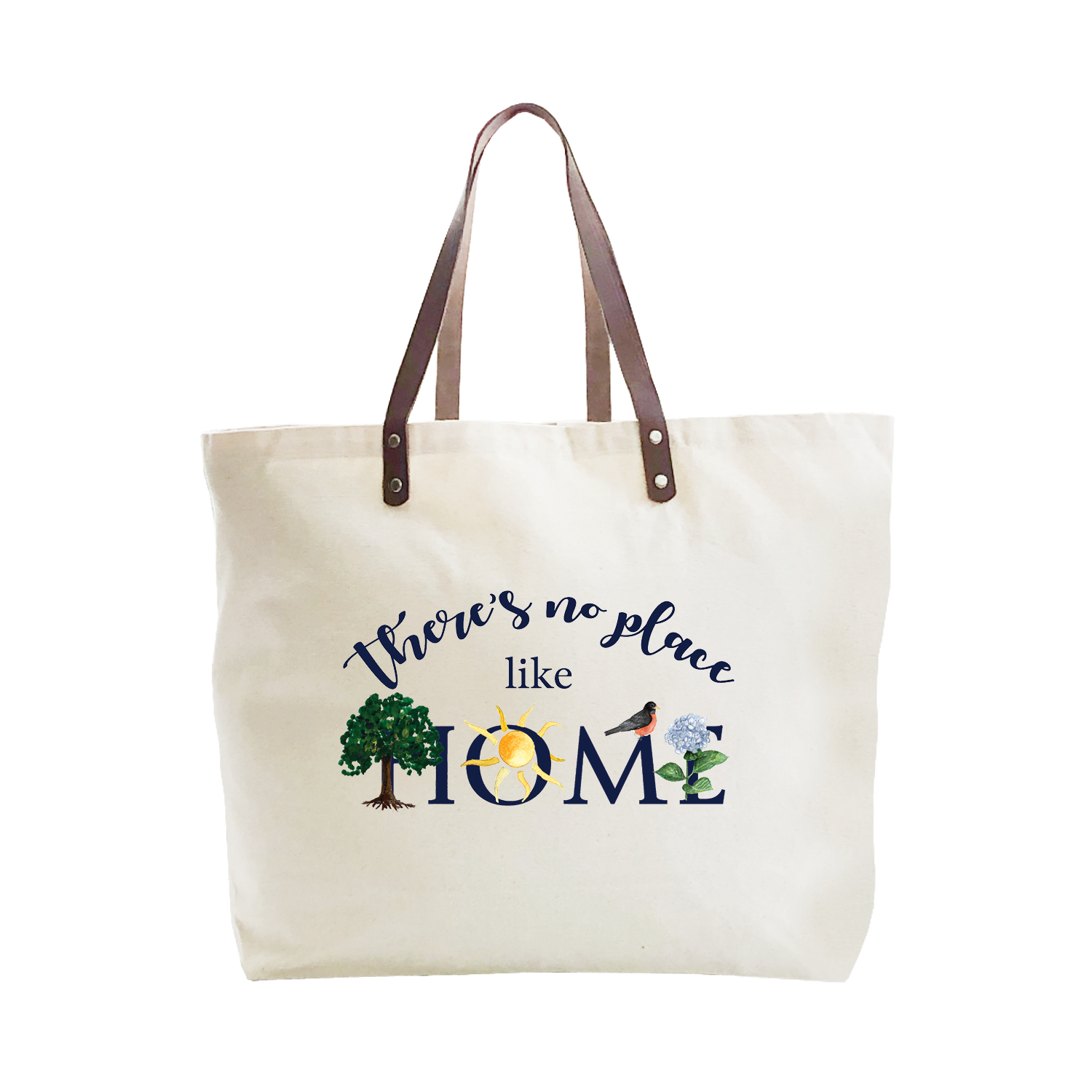no place like home summer large tote