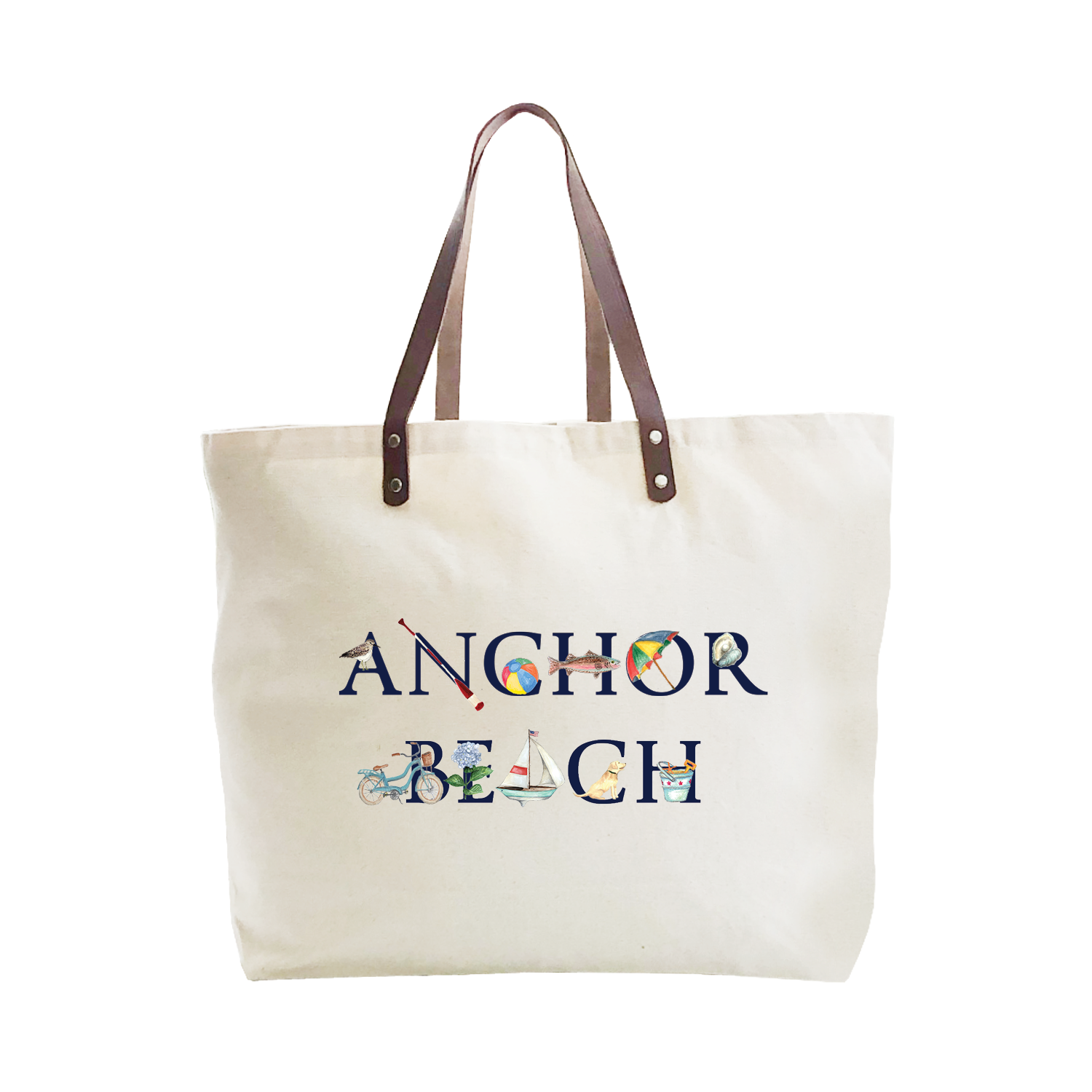anchor beach large tote