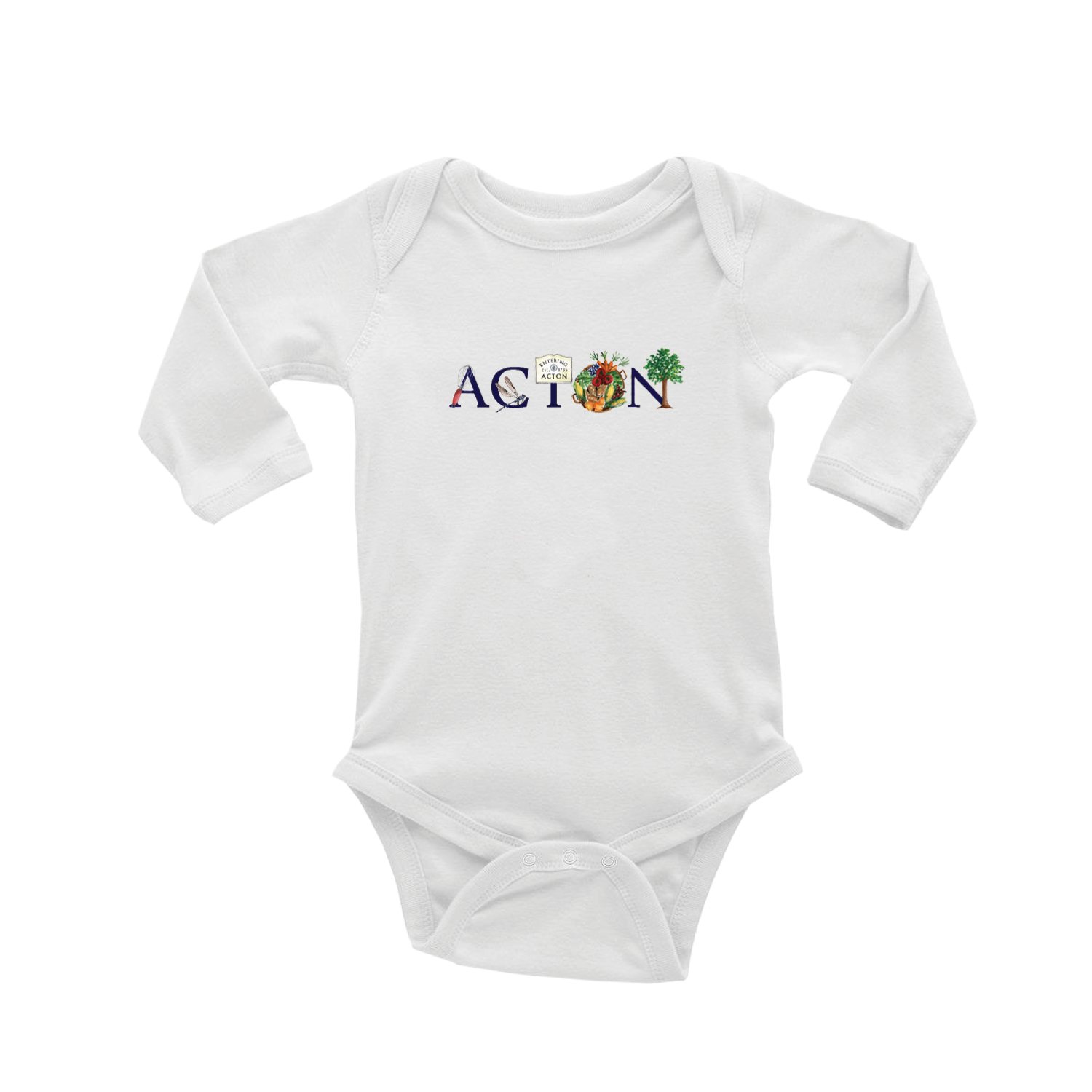 acton baby snap up long sleeve