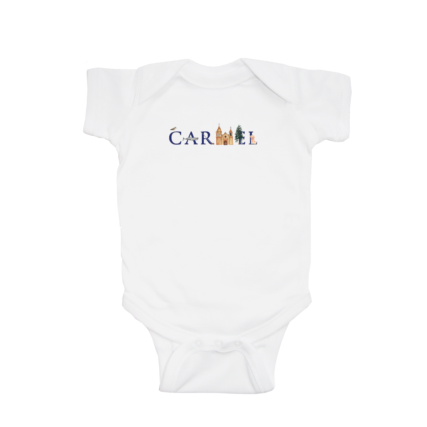 carmel baby snap up short sleeve