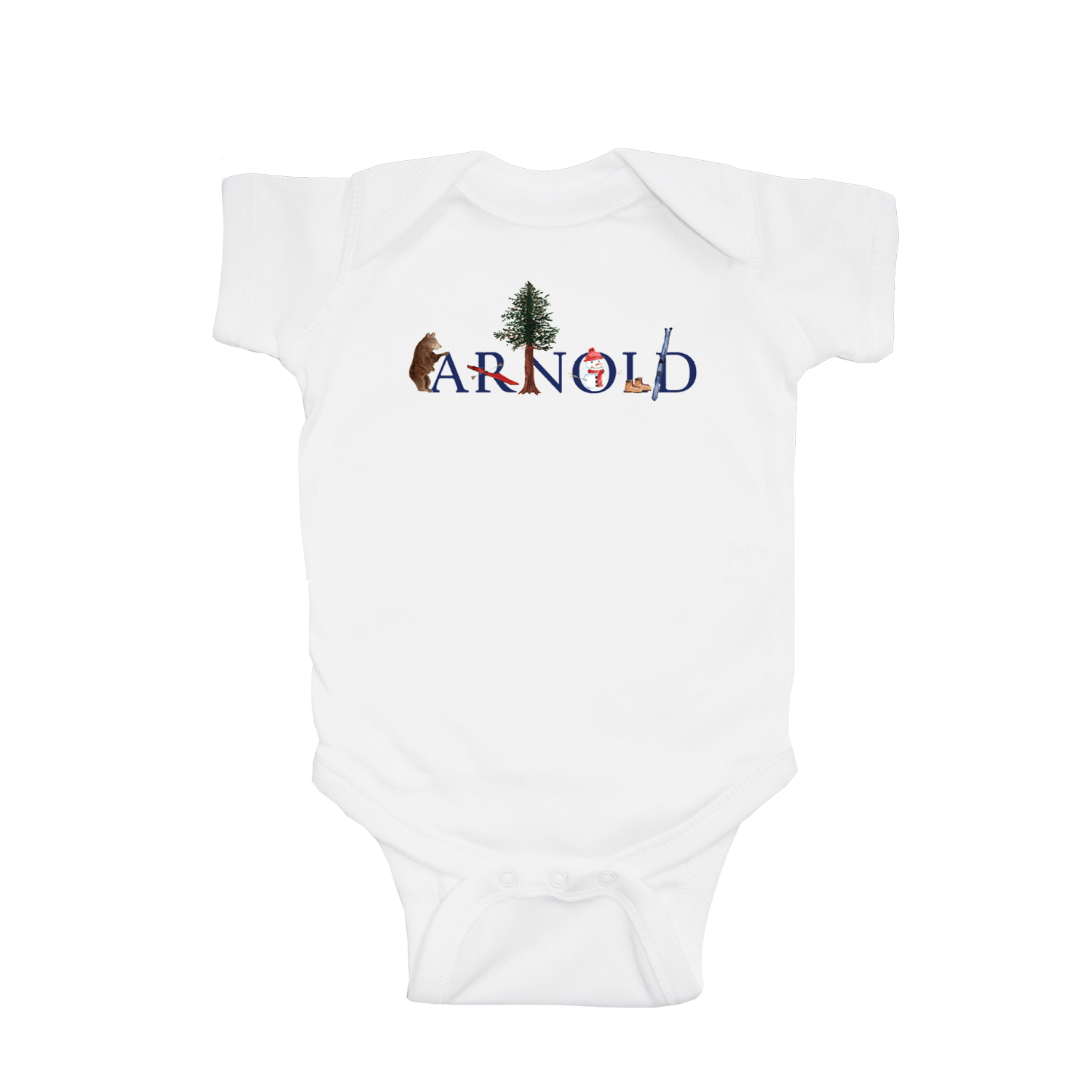 arnold baby snap up short sleeve