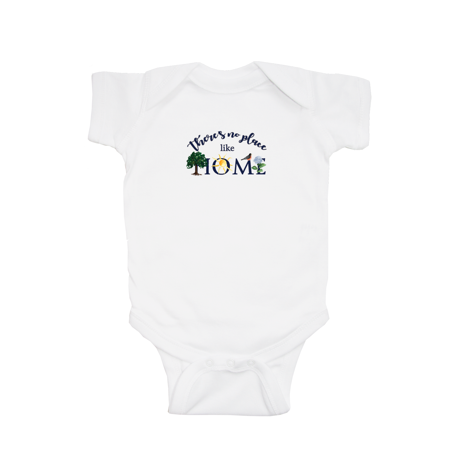 no place like home summer baby snap up short sleeve