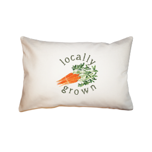 local carrots  small accent pillow
